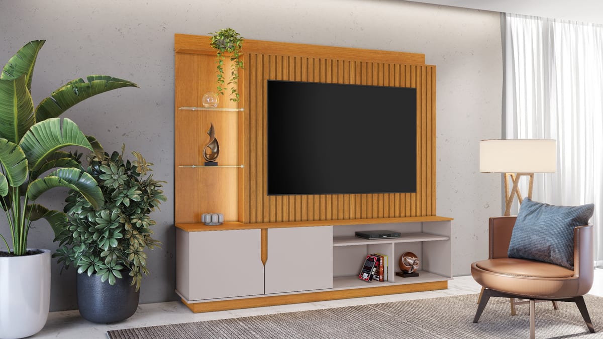 Home Amparo com LED e Vidro Temperado